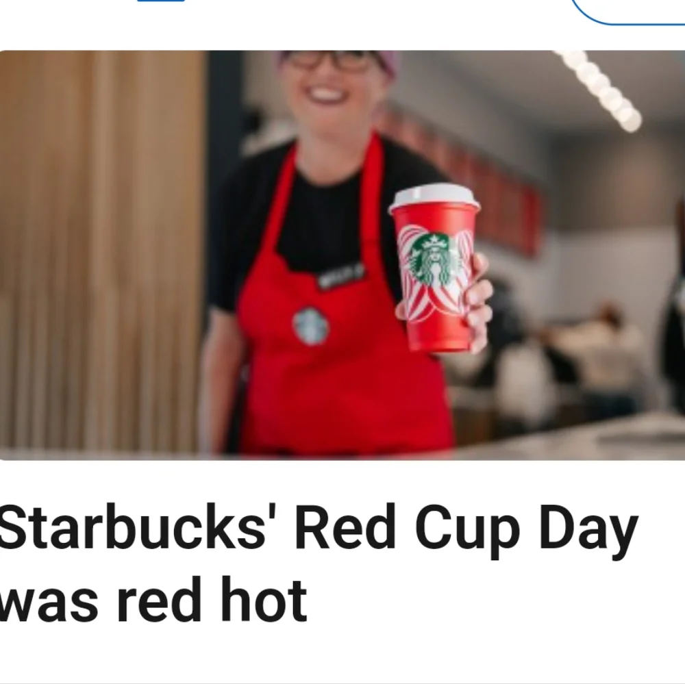🆕Starbucks 16oz Red Day Peppermint Swirl Tumbler